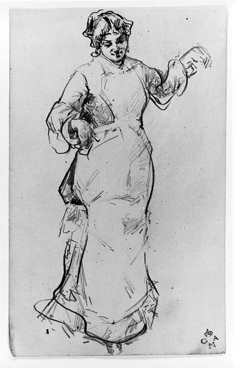 Figura femminile - Gallerie degli Uffizi, Gabinetto dei disegni e delle stampe, Firenze